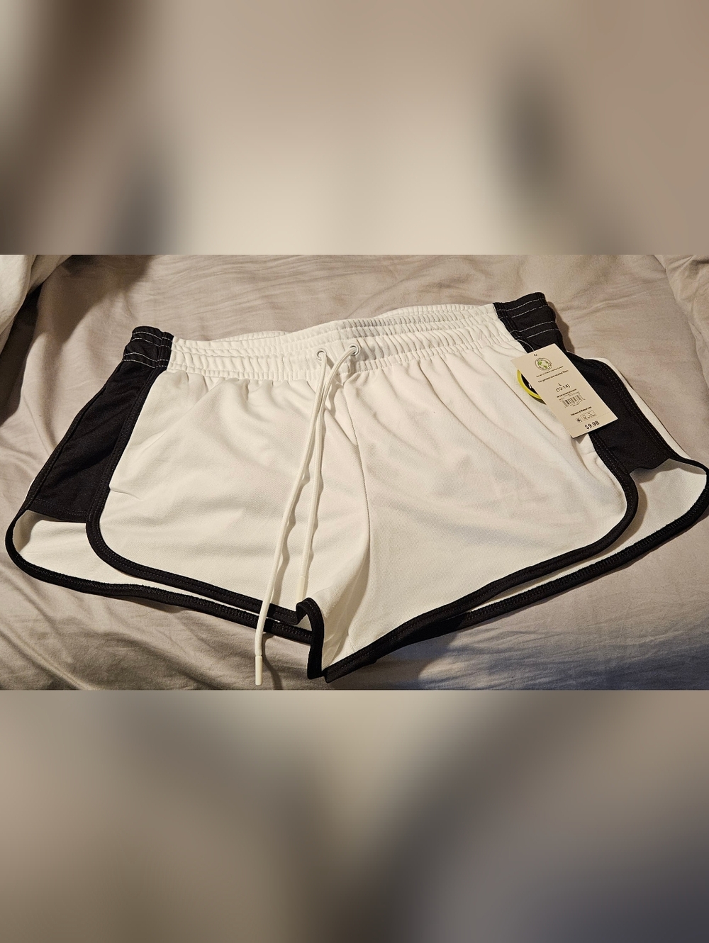 Athletic Works White and Black Women’s Athletic Shorts
